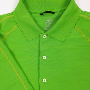 ZERO RESTRICTION Men's Medium Green Golf Polo